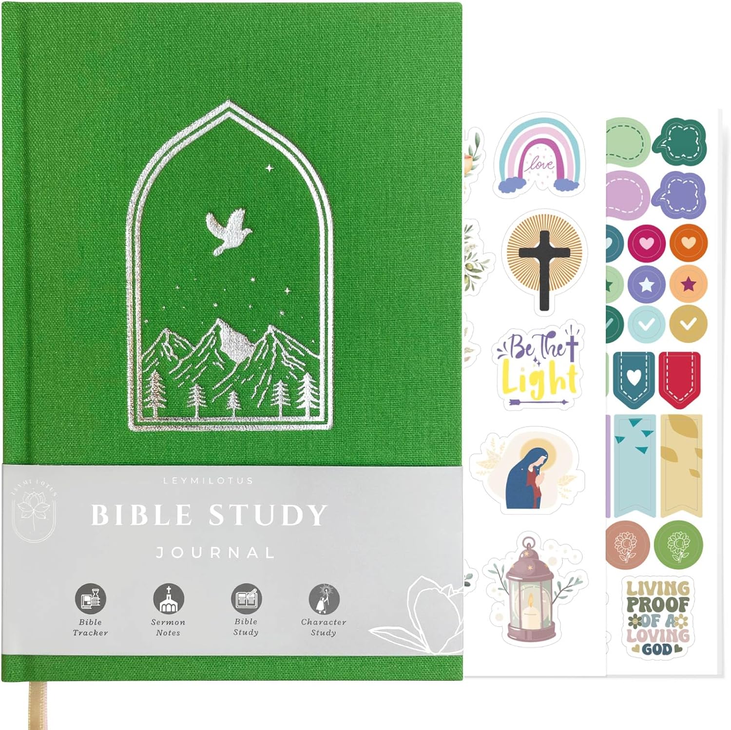 Bible Study Journal Church Notes Journal Green