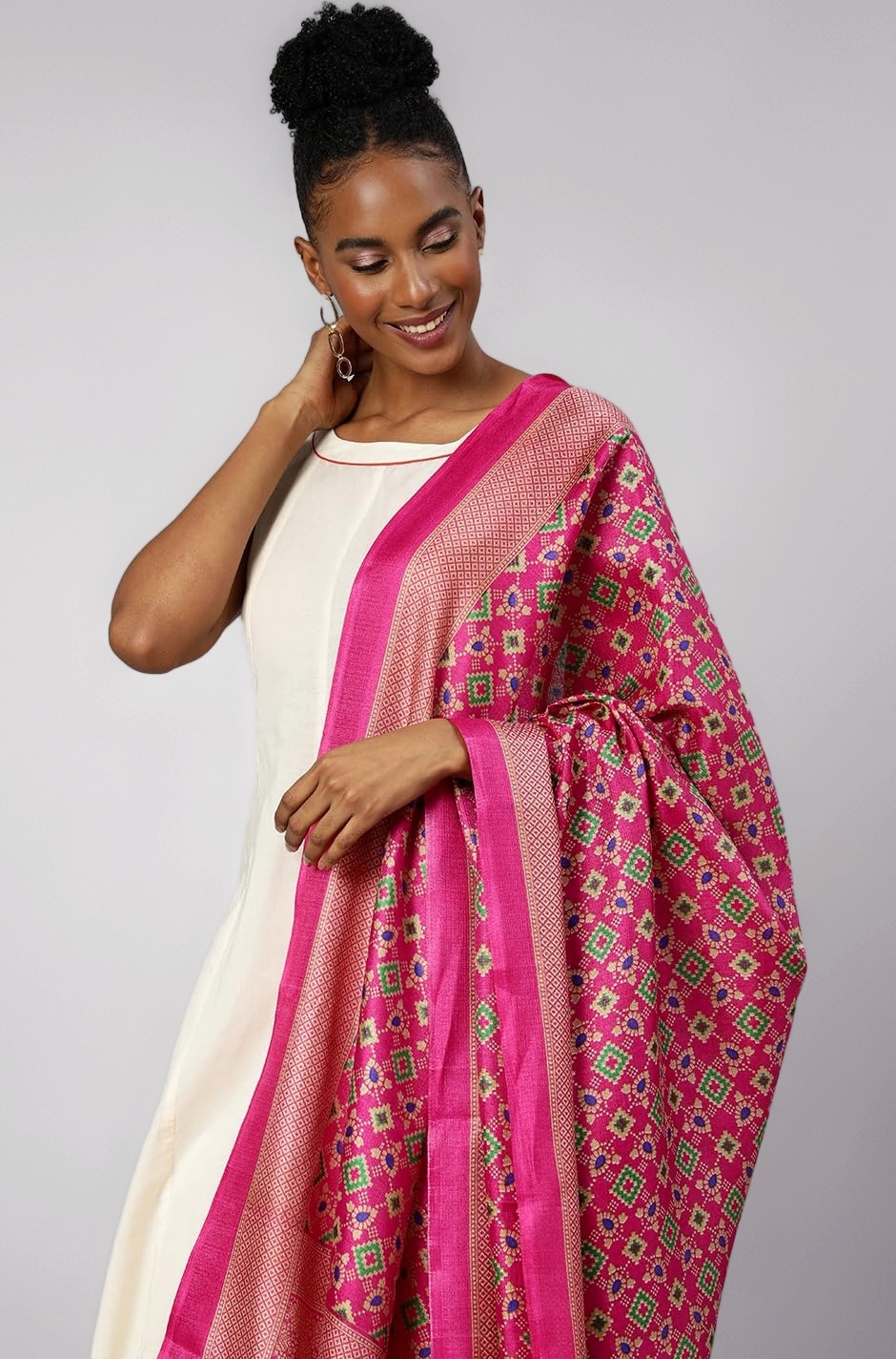 RANI SAAHIBA Women's Art Silk Dupatta