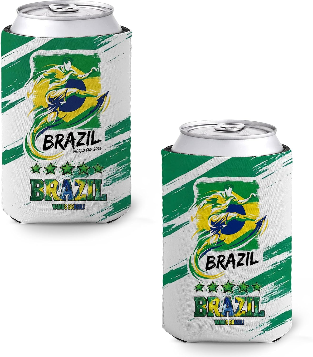 2Pcs 2026 Soccer World Cup Can Cooler Soccer Game Day Essentials for Stadium Chants, Party Favors, Gifts & Accessories