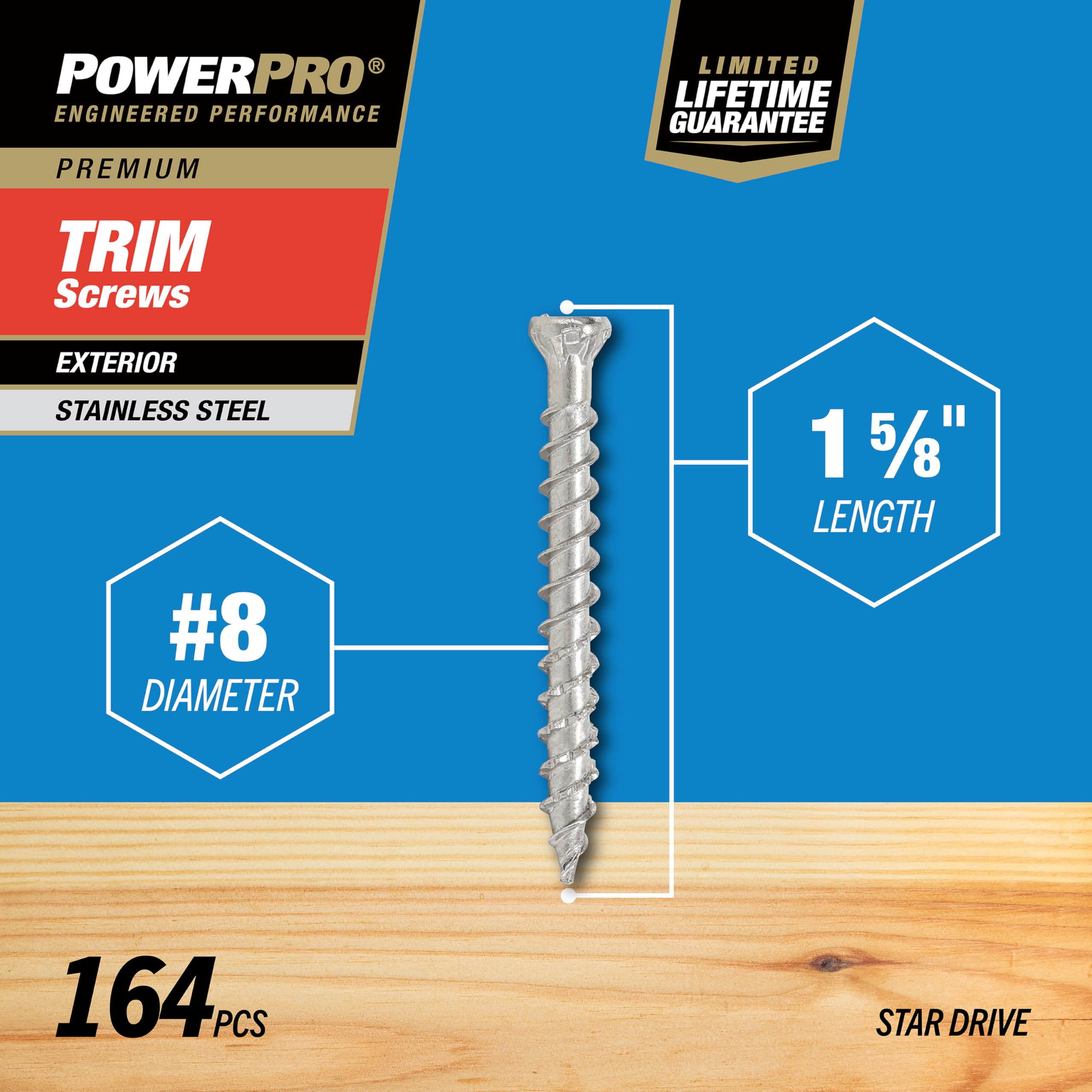 El grupo de Hillman Power Pro Trim tornillo, 48639