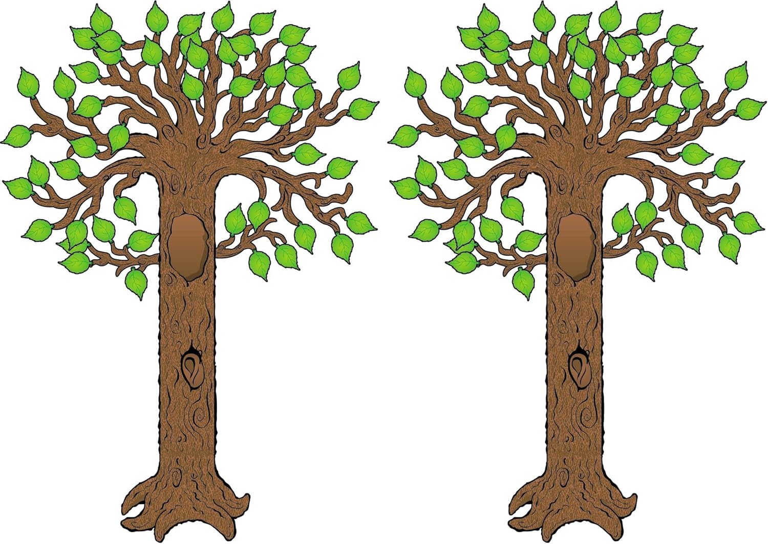 Carson Dellosa 64 pc Tree Bulletin Board Set, Tree Wall Decor and Leaf Cutouts for Classroom Decor, Fall Bulletin Board Decorations, Family Tree, Daycare, and Sunday School Decorations for Classroom