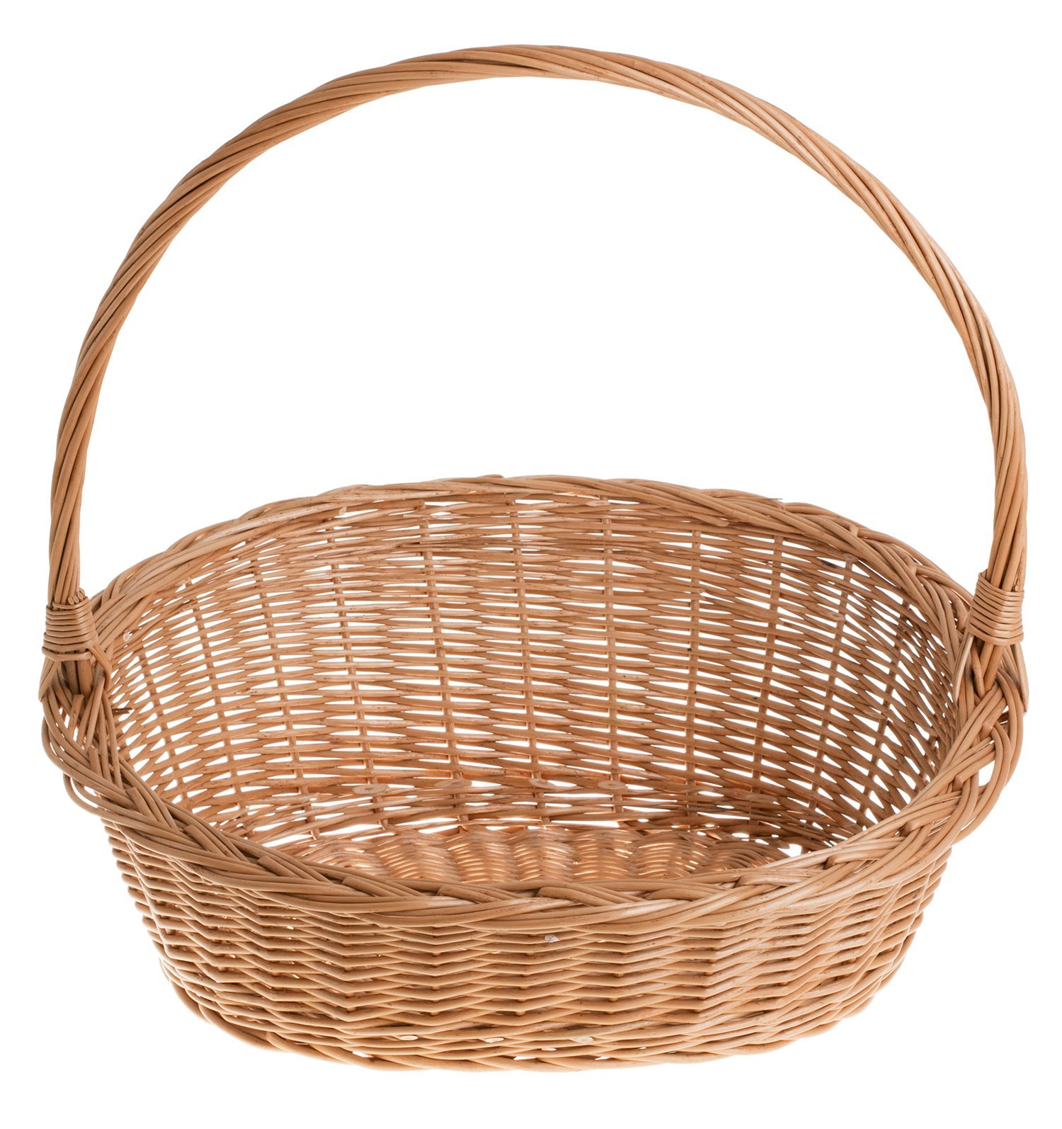 e-wicker24 Panier en osier Cadeau, weidener Panier Cadeau dans naturfarbe, ovale, panier de fleurs