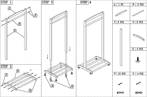 Miniatura 3 de Frenchi Home Furnishing - Percha de ropa para niños