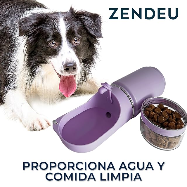Foto 2 de 6 de Botella de Agua para Perros 2 en 1 con Comedero Portátil
