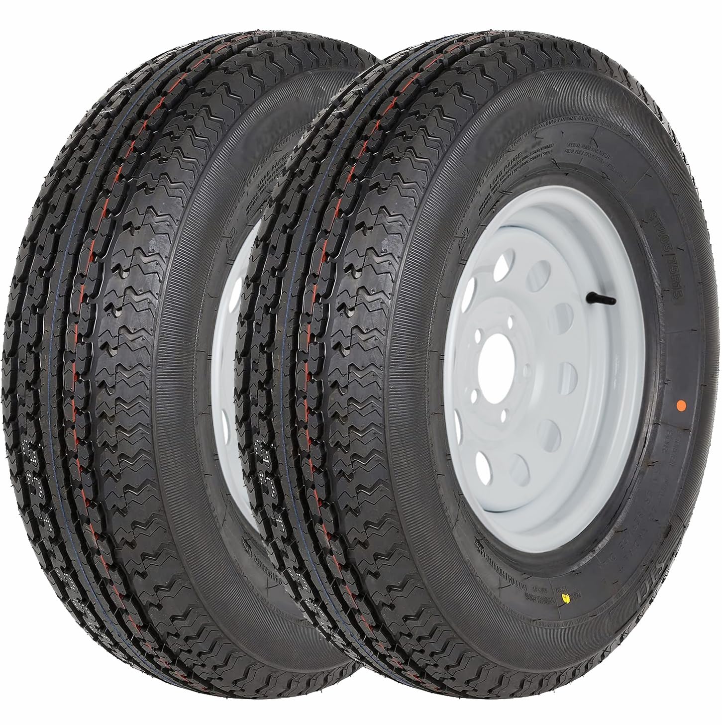 Durun ST175/80R13 Pneu Radial avec Jante Blanche