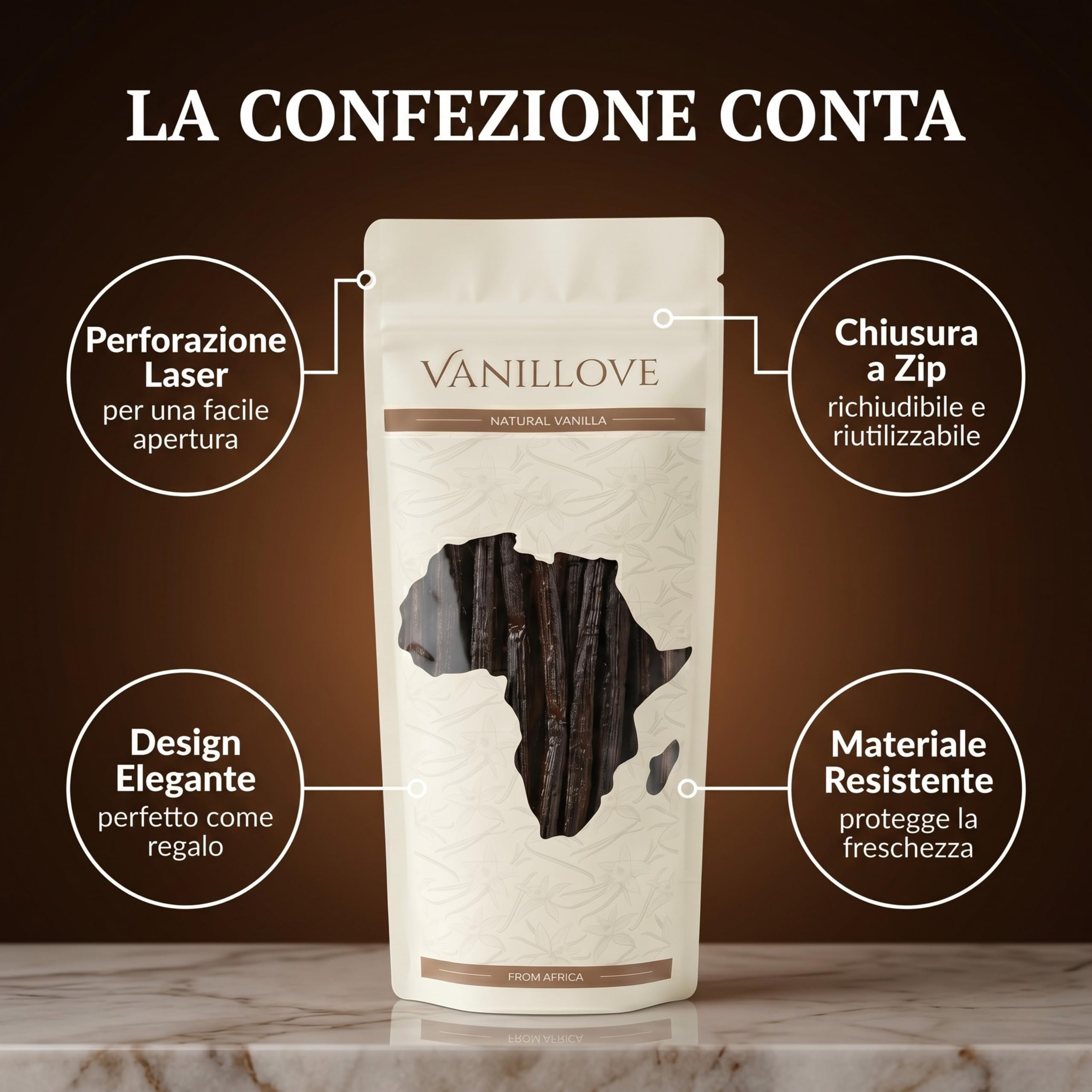 Baccelli di Vaniglia Bourbon XXL 15 Pezzi (16-18cm) - Bacche di Vaniglia Fresche dall'Uganda Classe A - Estratto di Vaniglia, Pasta di Vaniglia & Dolci - Vanilla Beans Gourmet
