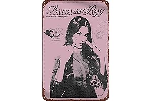 Dazkqbl Lana Music Del Rey Metal Sign 8x12 inch: Adorn Your Space with Timeless Charm
