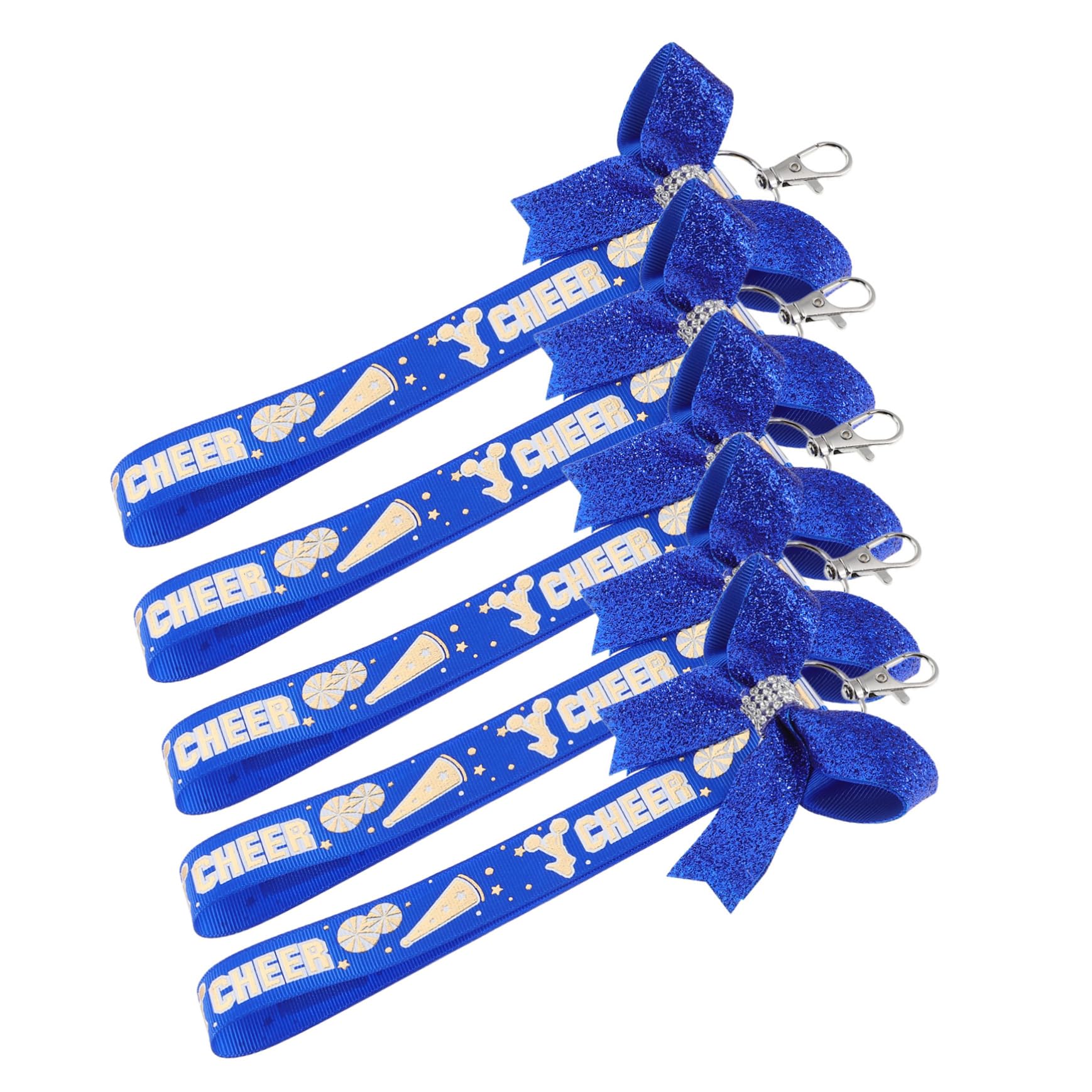 Yardwe Cute Cheer Bow Keychains Cheerleader Accessories Cheer Bag Charm Keyring Charms Fashion Bow Keyring
