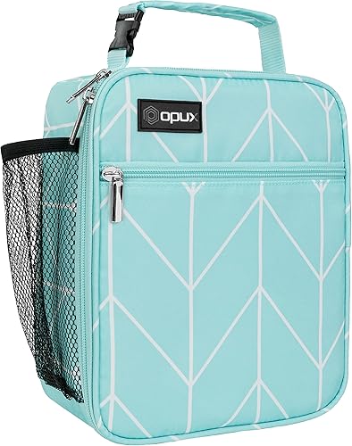 opux Lonchera térmica para niños, a prueba de fugas, suave, a prueba de fugas, para niños y niñas, bolsa de almuerzo escolar, pequeñas bolsas de