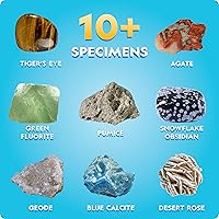 Vista 4 de Kit de ciencias de la Tierra National Geographic – Más de 100 experimentos y actividades científicas para niños, cultivo de cristales, kit