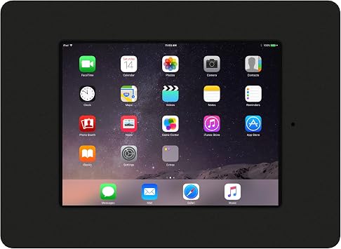 VidaMount Black Home Button Covered Enclosure and Fixed Removable Glass Mount [Bundle] Compatible with iPad mini 4 & 5