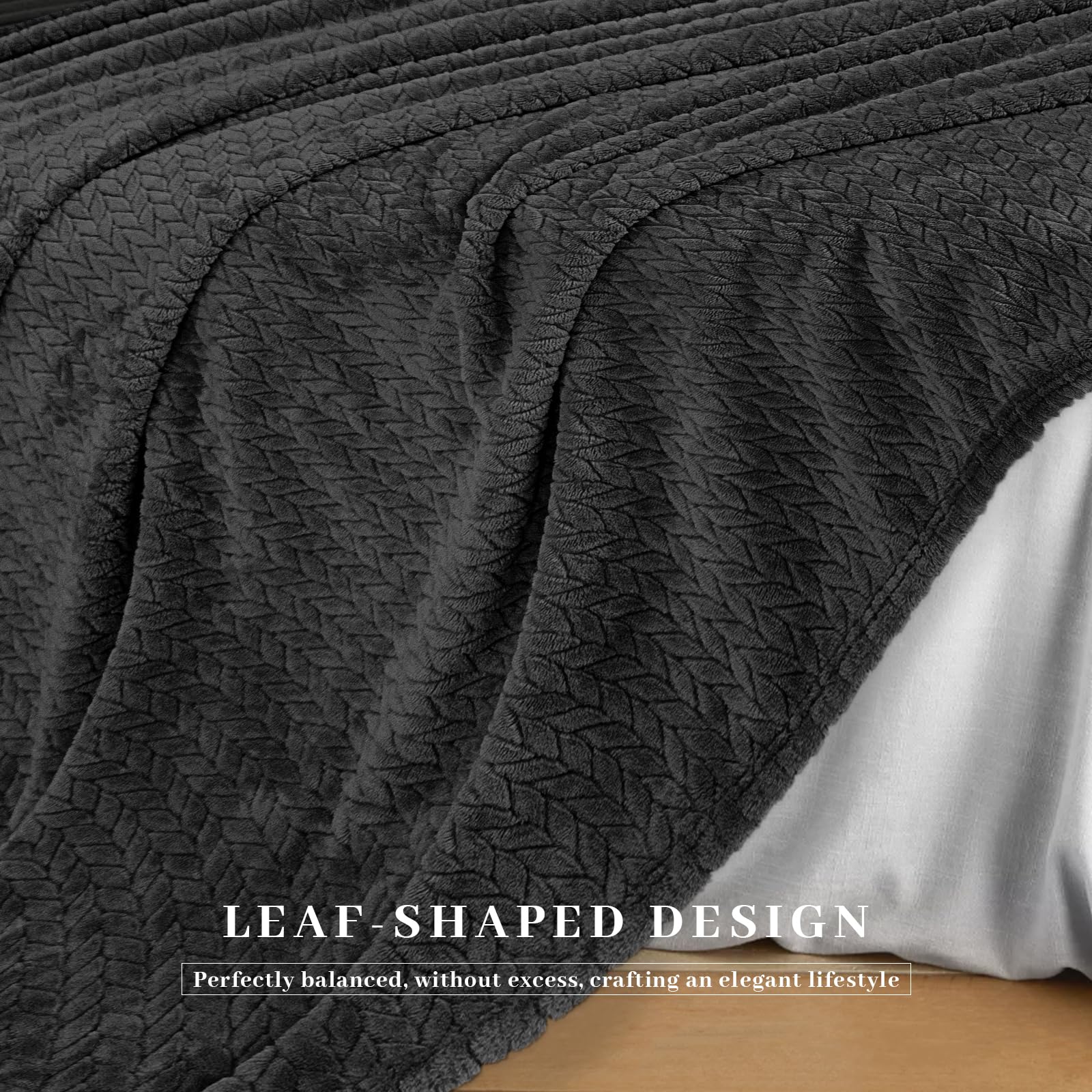 Couverture Polaire Flanelle 150 X 200 Cm, Plaid Doux Et Confortable Pour Canapé, Couverture Chaude Et Moelleuse En Gris - Maison