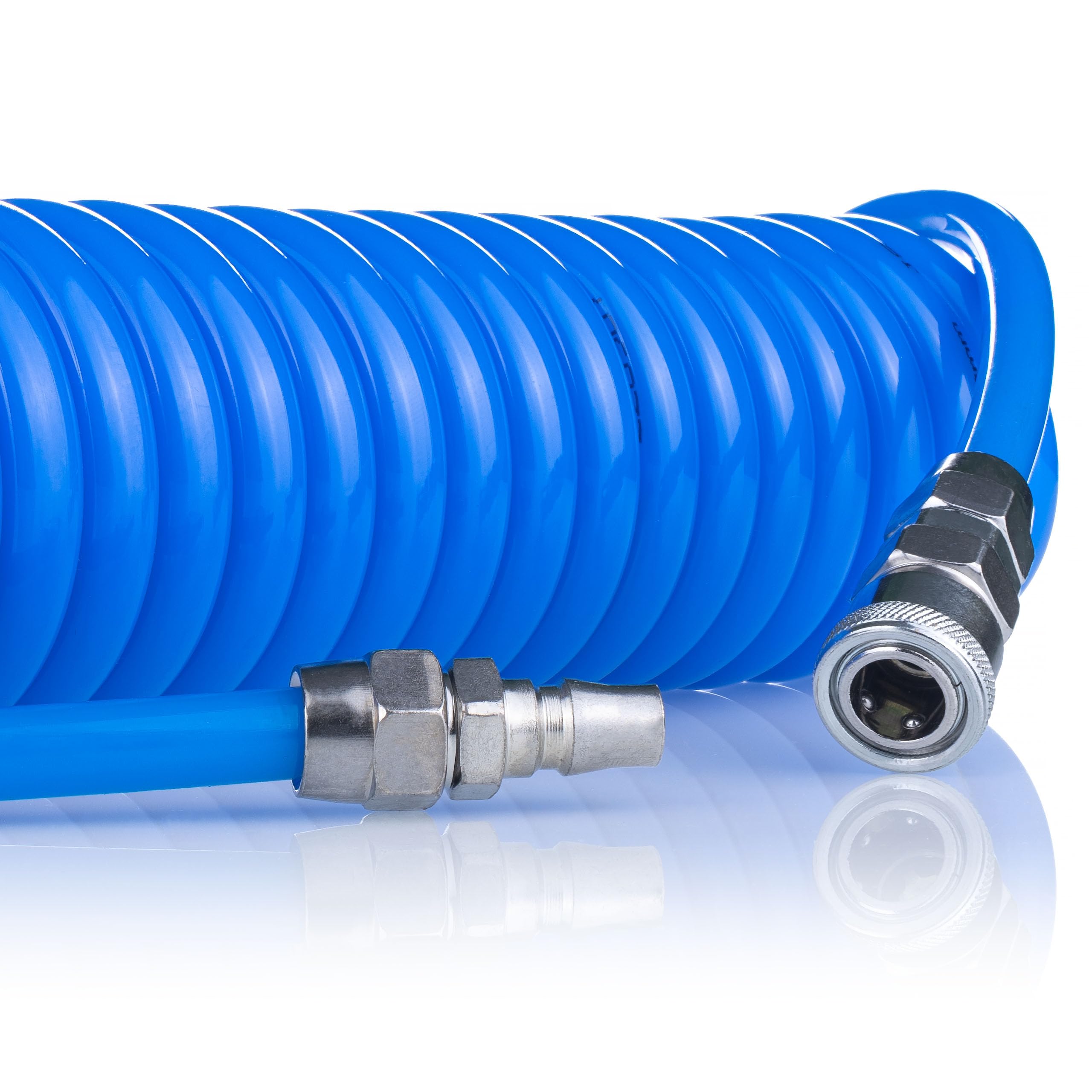 Tubo Pneumatico Spiralato 8x12mm 5m – Poliuretano Resistente, 6–10 Bar, -20°C/+75°C | Uso Industriale e Officina | Tubo Aria Compressa Professionale