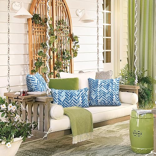 Miniatura 6 de LVTXIII Solo fundas de almohada lumbar para exteriores e interiores, 12 x 20 pulgadas, resistentes a la decoloración, fundas de cojín lumbar, fundas