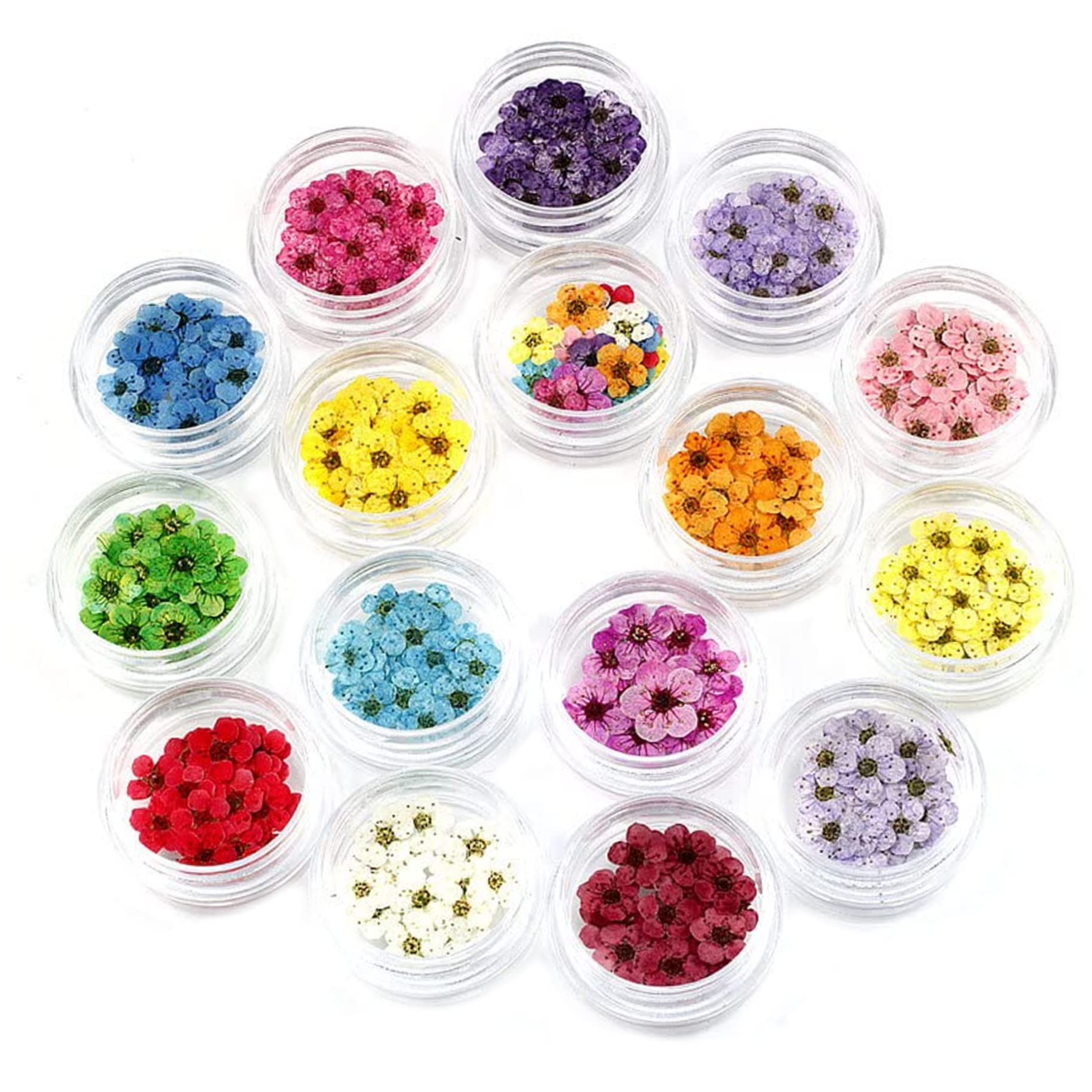 Autocollant résine fleurs séchées pour réussir vos manucures fleuries sans effort