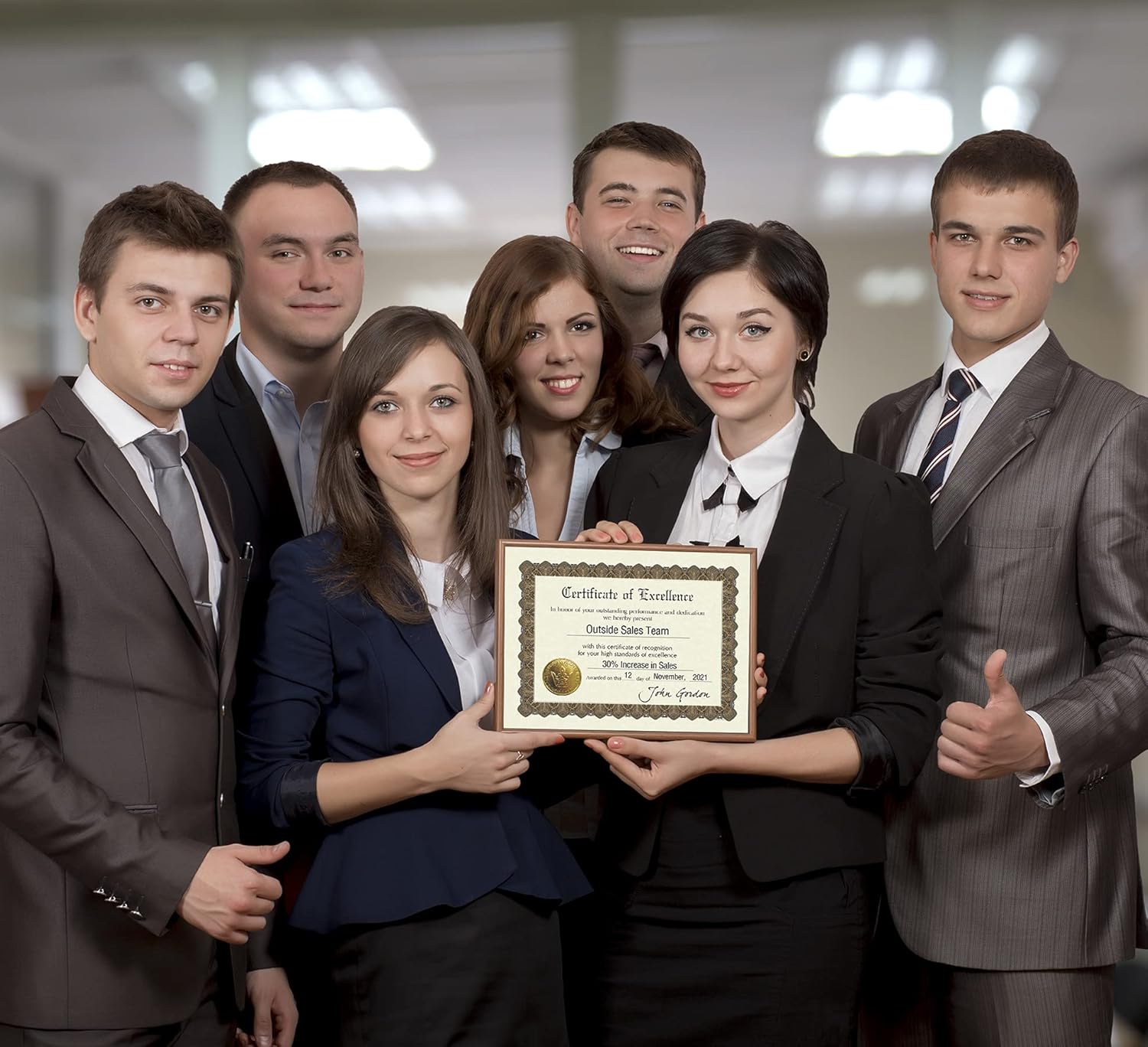 Great Papers! Certificate of Excellence, Pre-Printed, Gold Foil, Embossed, 8.5" x 11", 6 Count (930600) : Blank Certificates : Office Products
