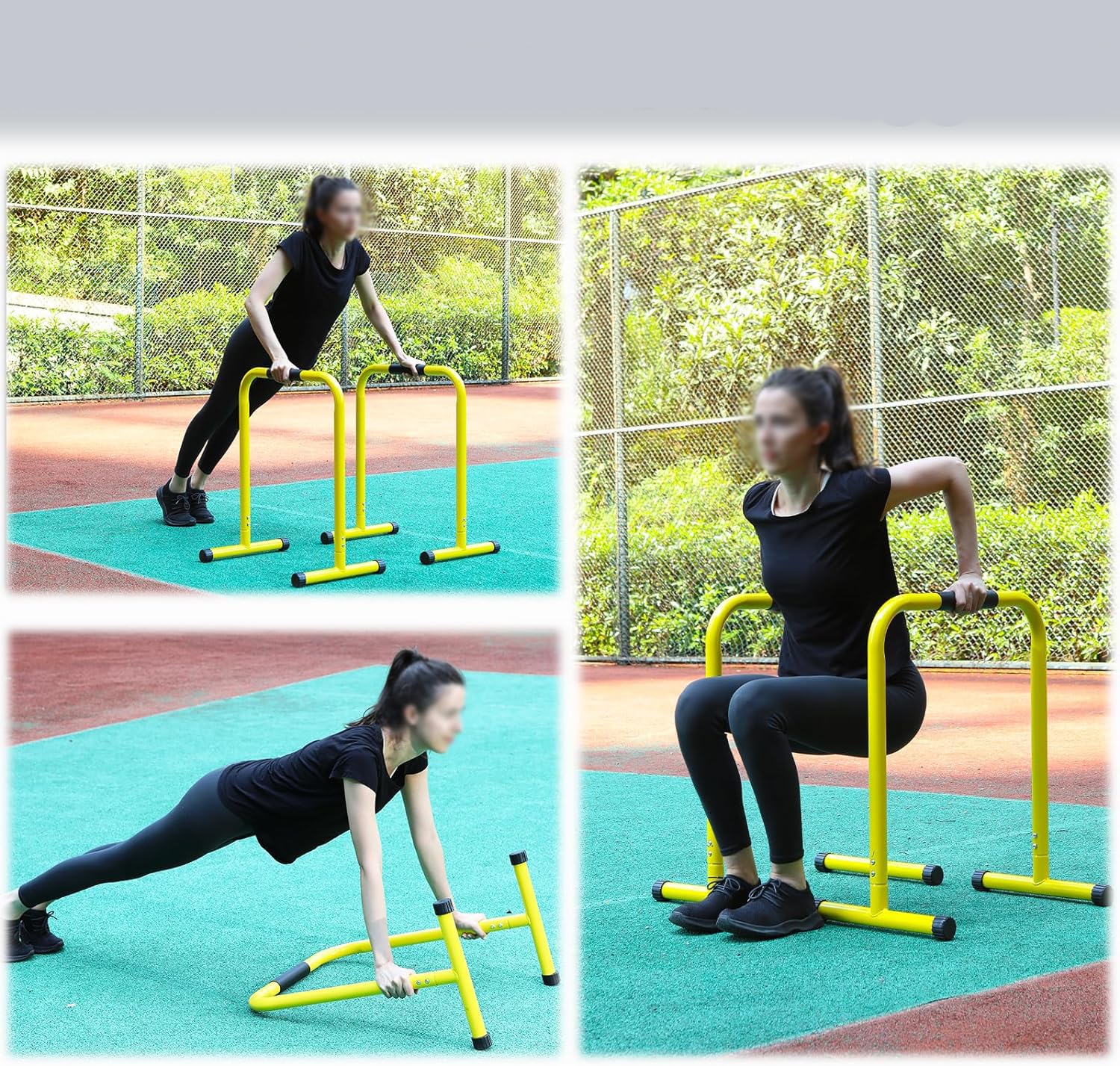 CF Barras fijas de Paralelas para entrenamiento de Calistenia CF324 | Dip Bar | Dip Station | Push Up |