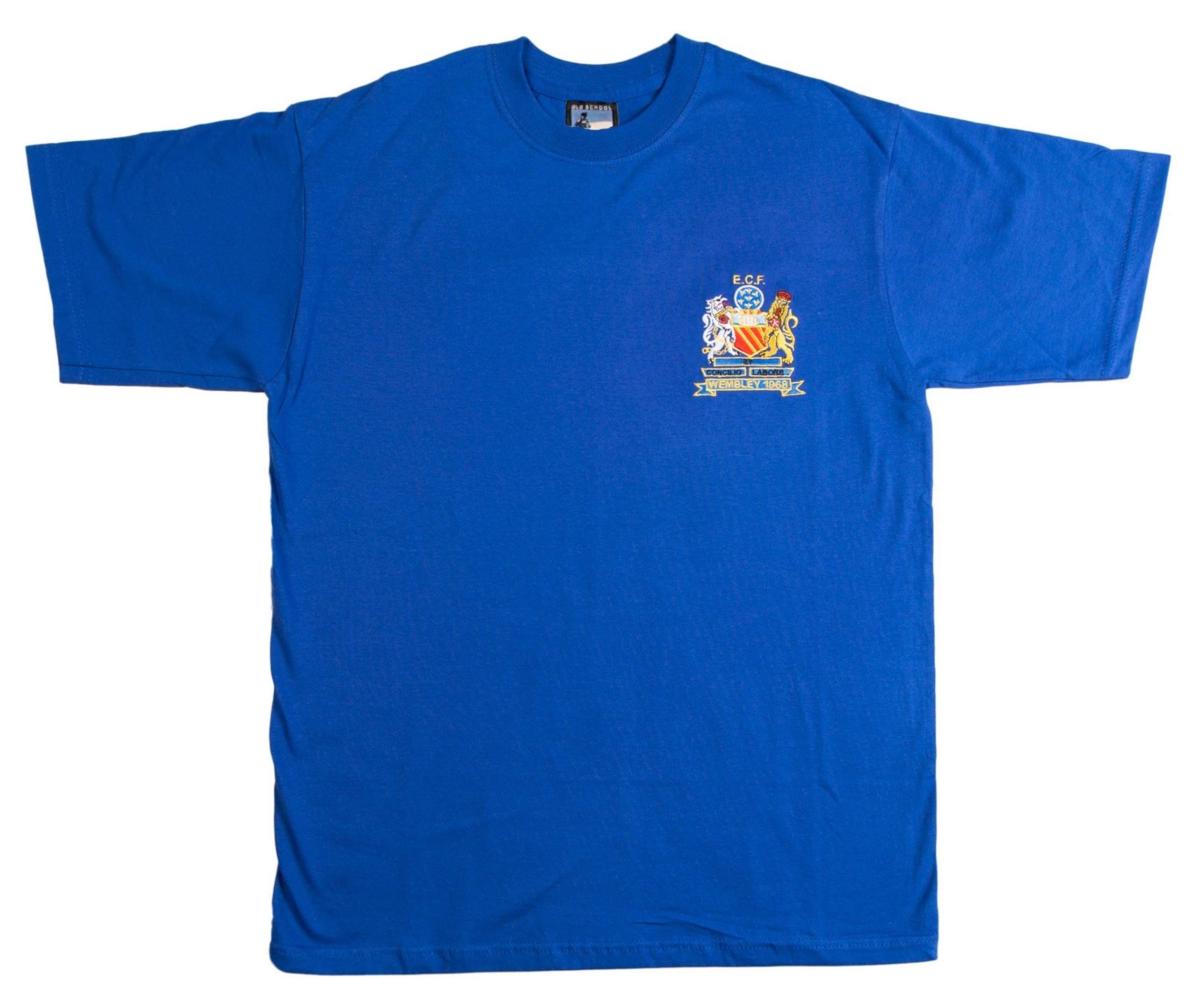 Old School FootballManchester U. 1968 Football T Shirt Sizes S-XXXL Embroidered Logo