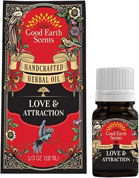 SOUL STICKS 10ml Herbal Spell Oil Love & Attraction 100% Pure Therapeutic Grade | Undiluted Natural Oil for Diffuser, Humidifier, Relaxation, Meditation & Rid Yourself of Negative Energy