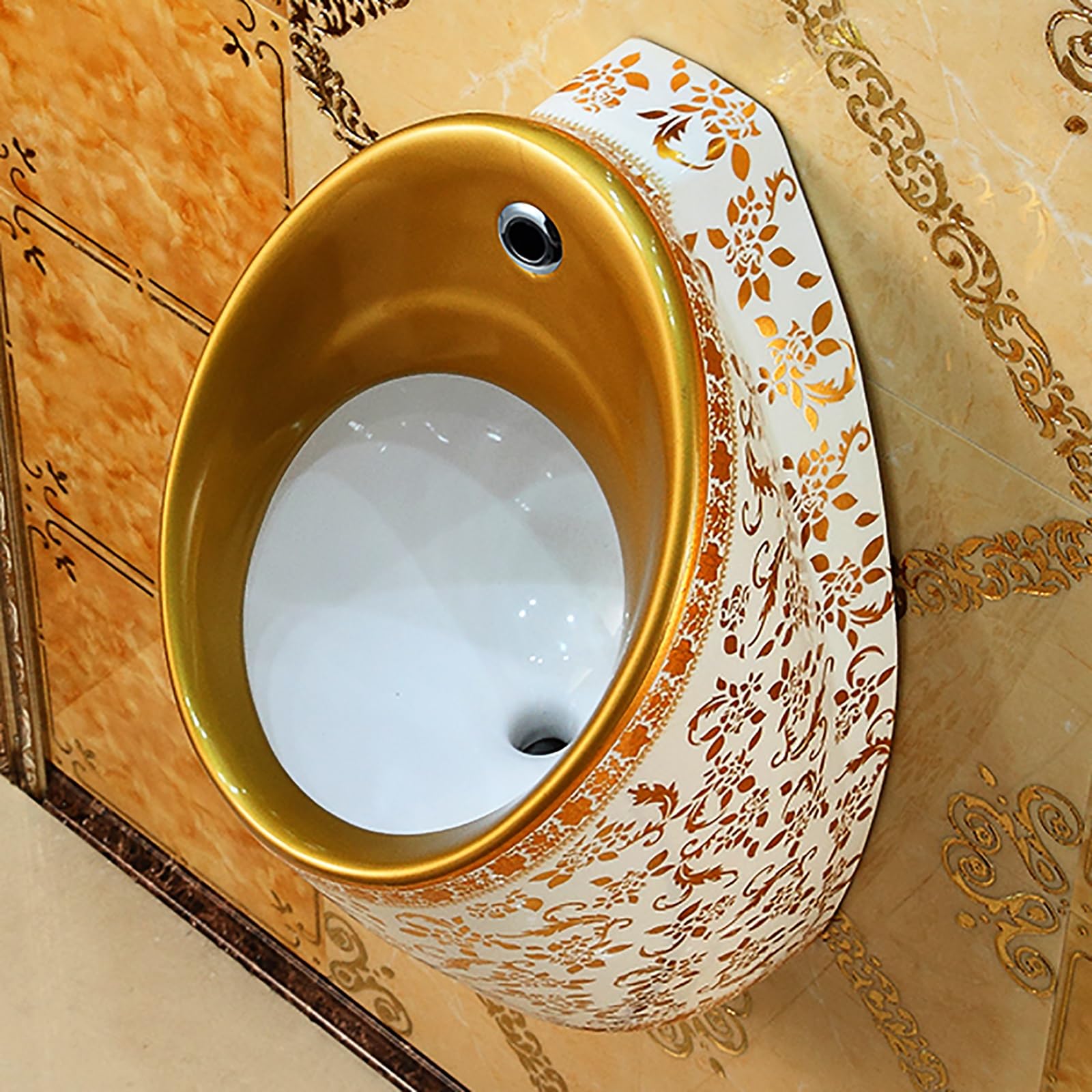Pisuar dla mężczyzn – czujnik męskiego pisuaru, odporny na zalanie porcelanowy design, ochrona przed zatykaniem rozwiązanie toaletowe