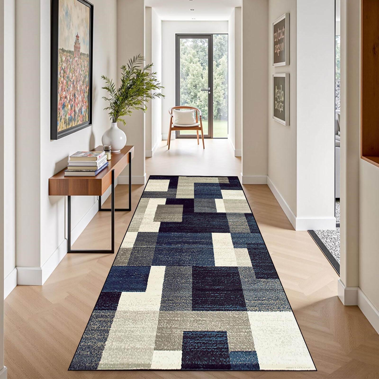 Tapis antidérapant et lavable de couloir 100 x 320 cm fini les glissades