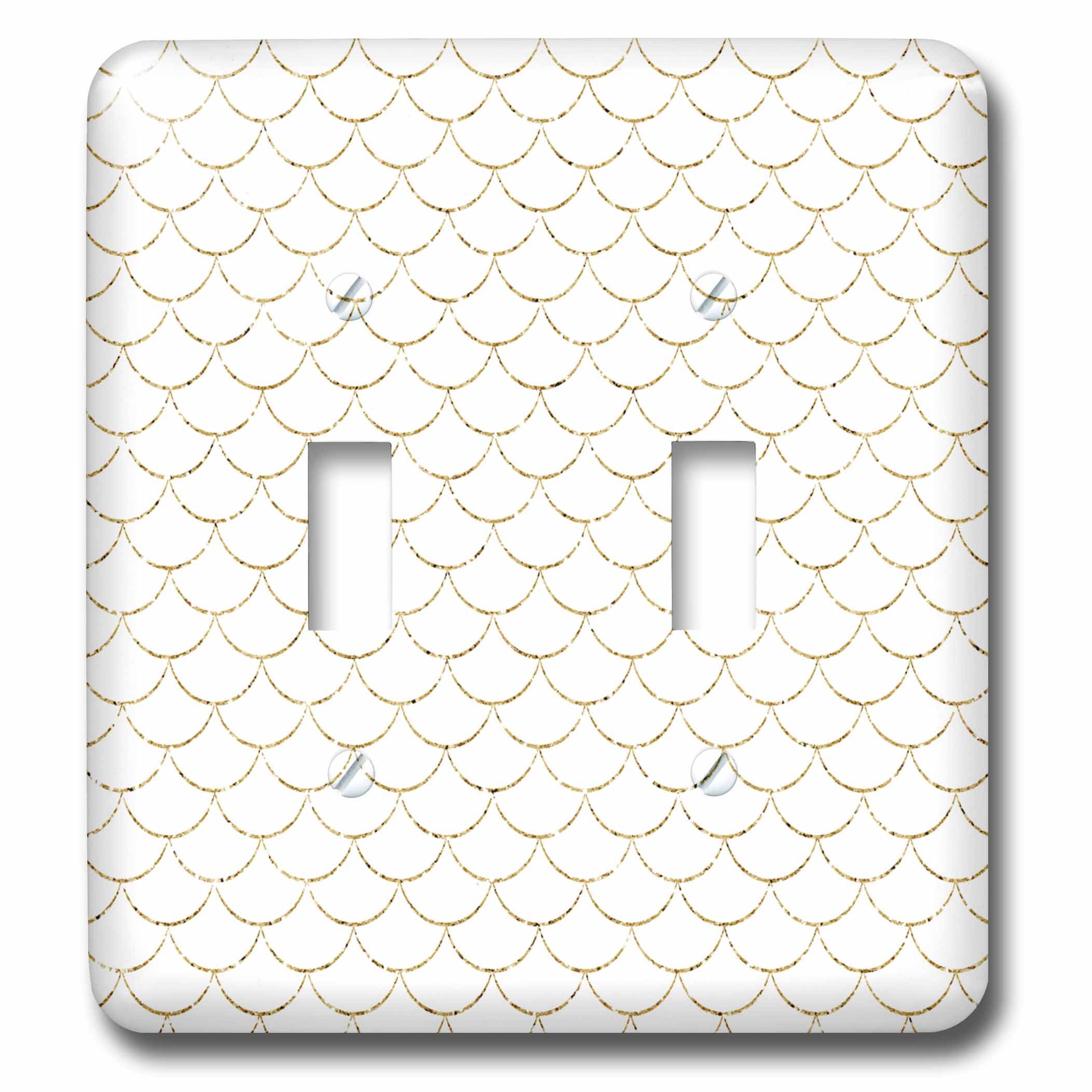 Interrupteur à bascule double effet pailleté doré 3dRose LSP_210781_2 haut de gamme pour intérieur