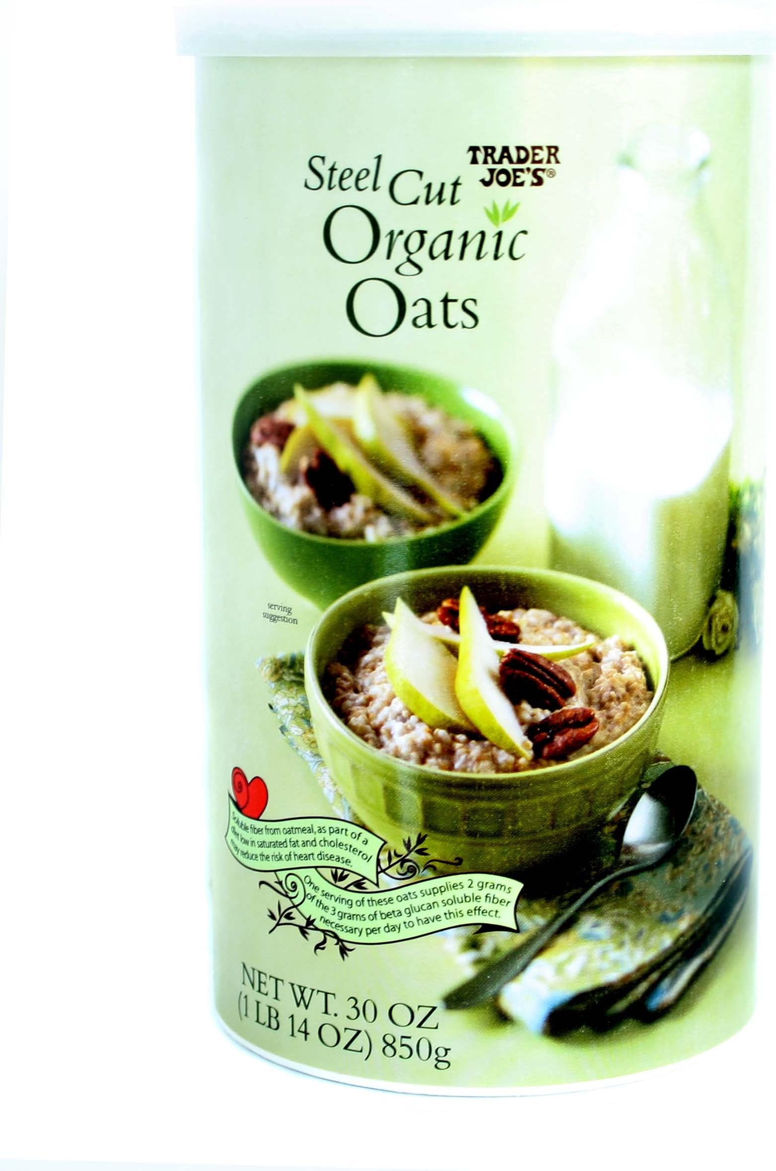 Trader Joe's Steel Cut Organic Oats 30 oz Grocery & Gourmet Food