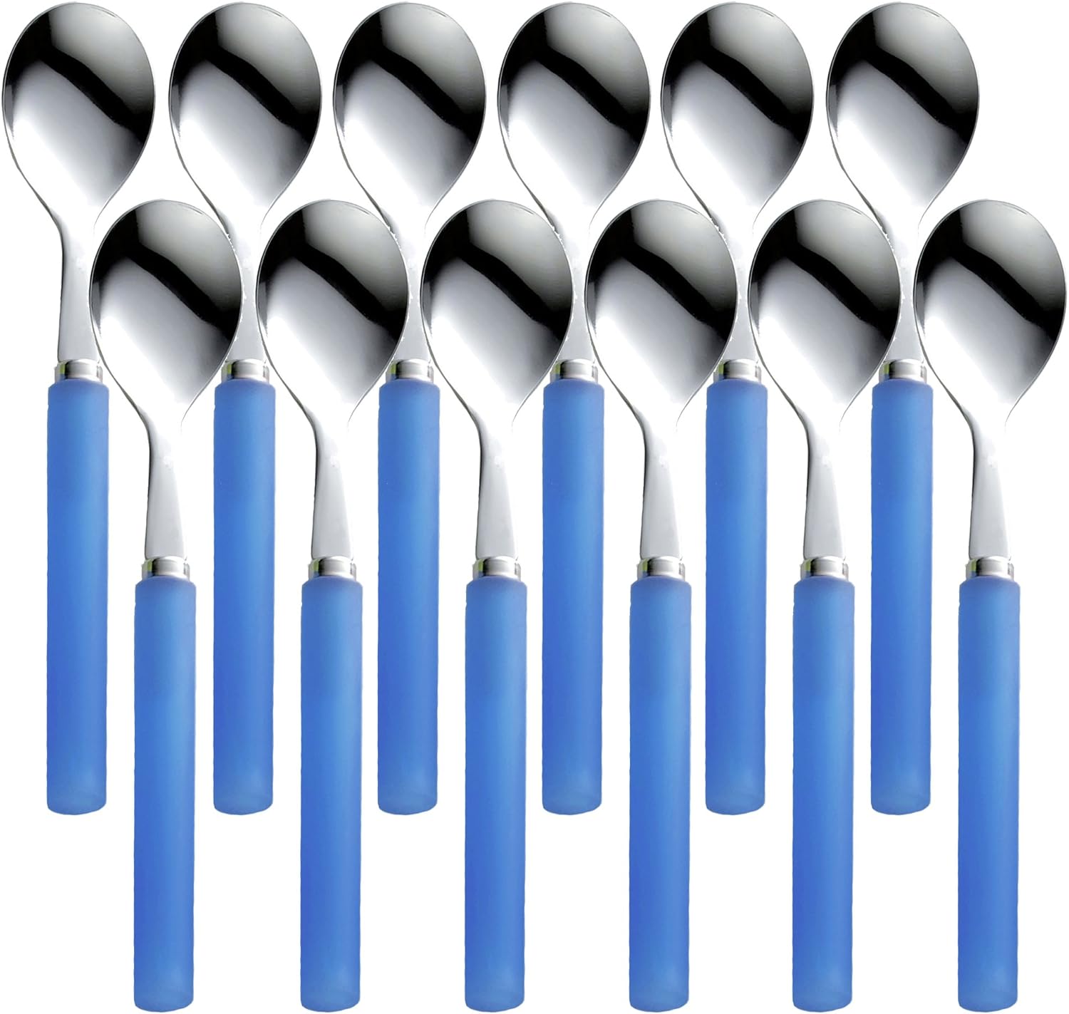 Nagao Frosty Teaspoon, Yellow, Set of 12, Made in Japan