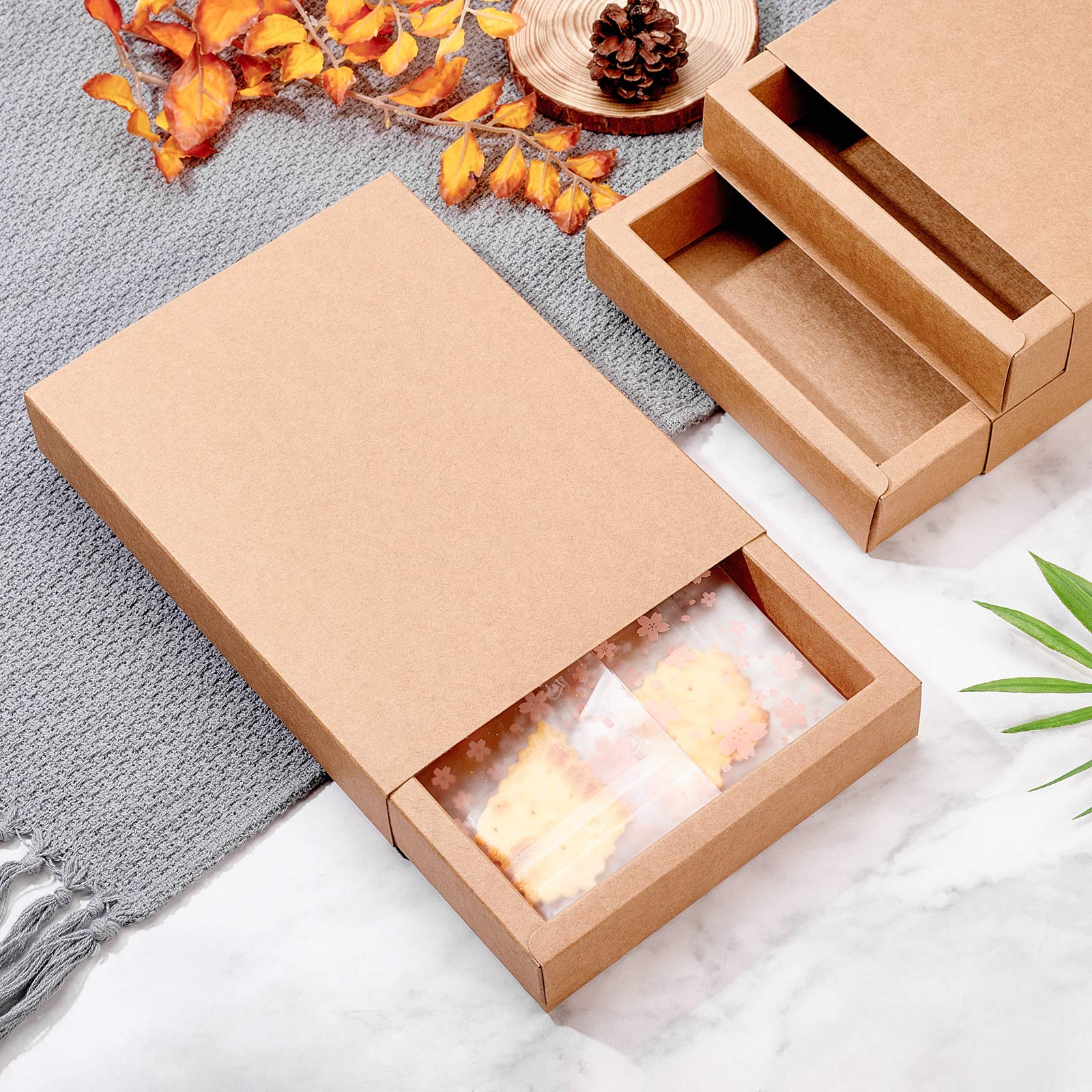 BENECREAT 10 Pack Scatola di Carta Kraft Marrone 20x15x3cm per Sapone Gioielli Caramelle Snack Scatole Piccole Scatole Regalo per Confezioni Regalo, Natale, Matrimonio, Bomboniere