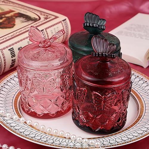 Miniatura 3 de Caja de almacenamiento de mariposas, molde de resina de silicona con tapas, soporte para bolígrafo, frasco, frasco, moldes de fundición de silicona