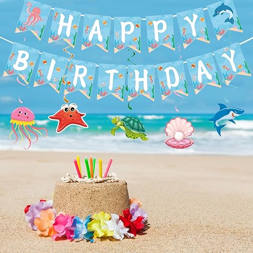 Vista 305 de Zwiebeco Decoración de fiesta de feliz cumpleaños, banderín, guirnalda de banderines, kit de abanico de papel para niños, Capitán América