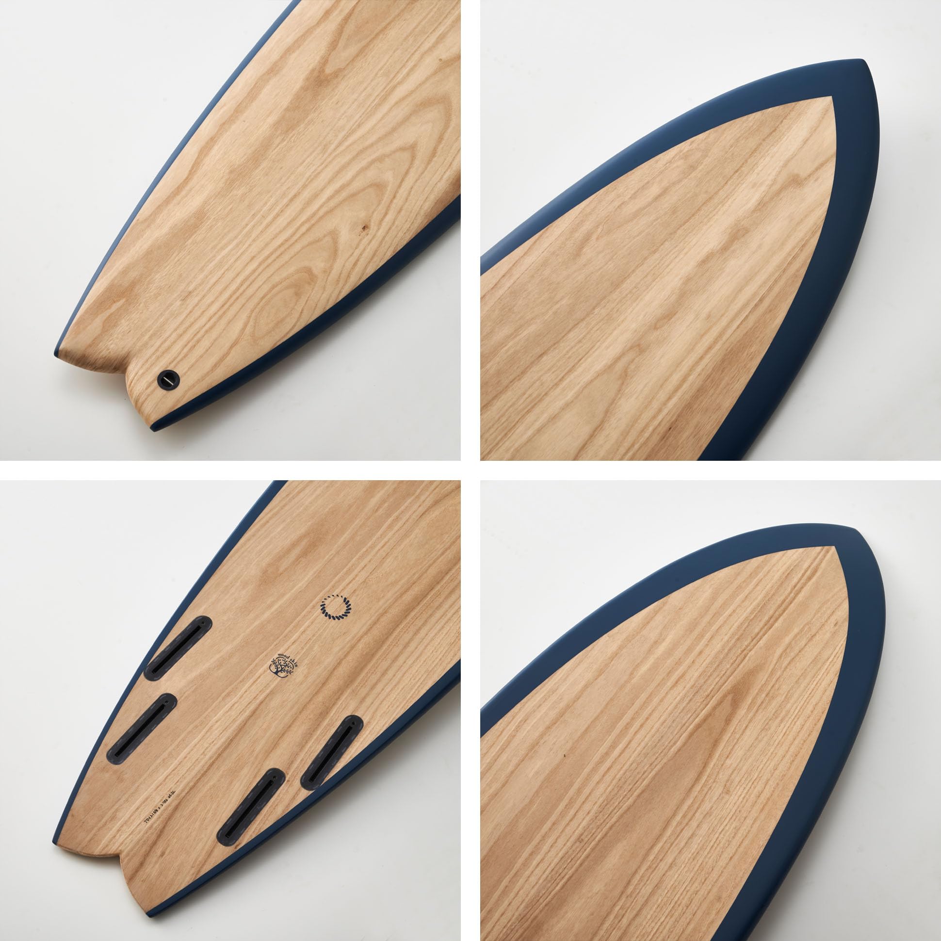 Amazon | nanazero WOOD SKIN サーフボード MID05 クアッド
