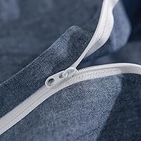 Vista 87 de NEXHOME PRO Funda de edredón Twin XL 100% algodón lavado, transpirable, duradera, texturizada, similar al lino, juego de ropa de cama para el hogar