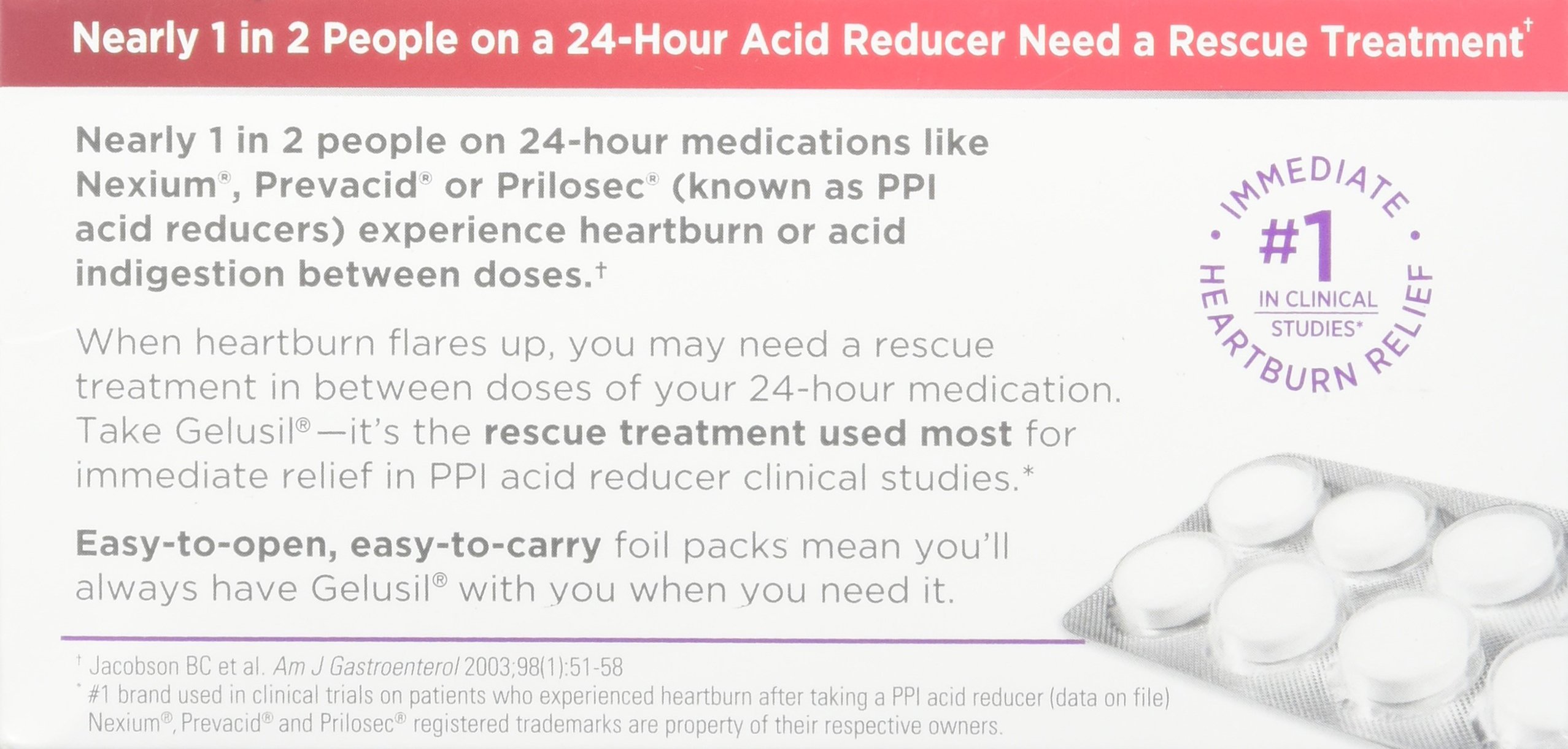 Gelusil Antacid/AntiGas Tablets Cool Mint, 100 Tablets Buy Online in Japan at desertcart