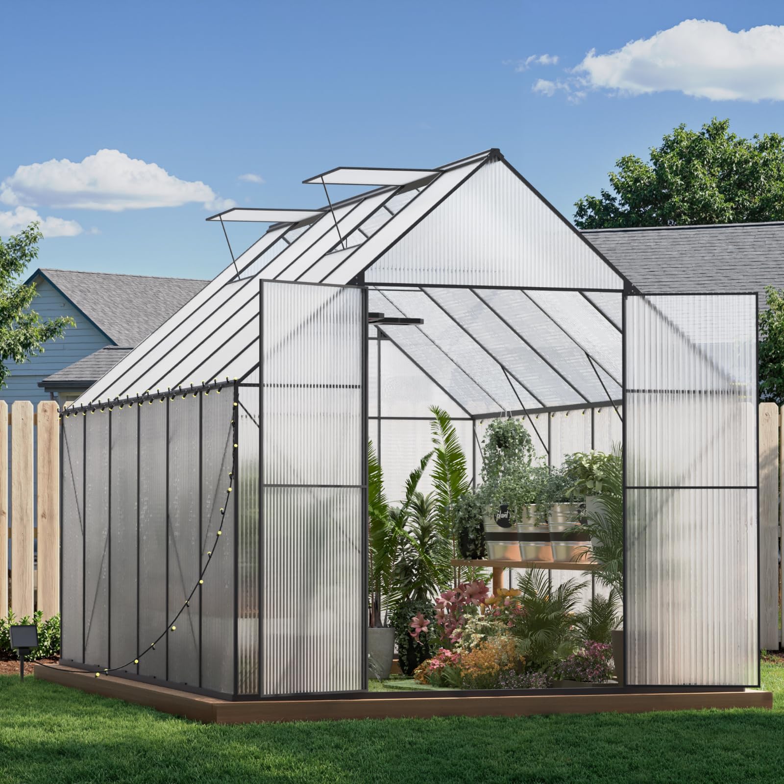 Benass 8x12 FT Greenhouse