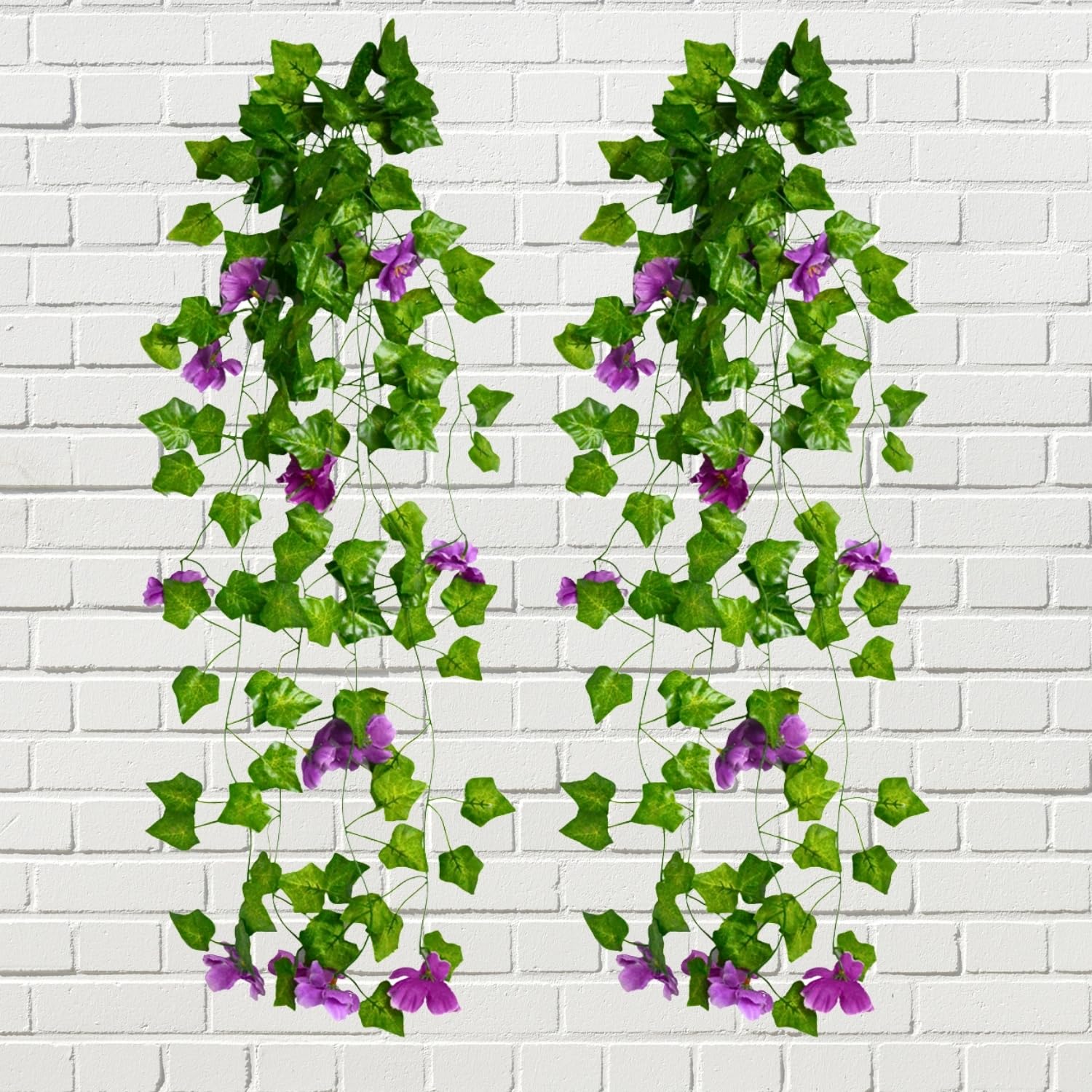Blue Artificial Flowers Hanging Plant - Home Decor -23
