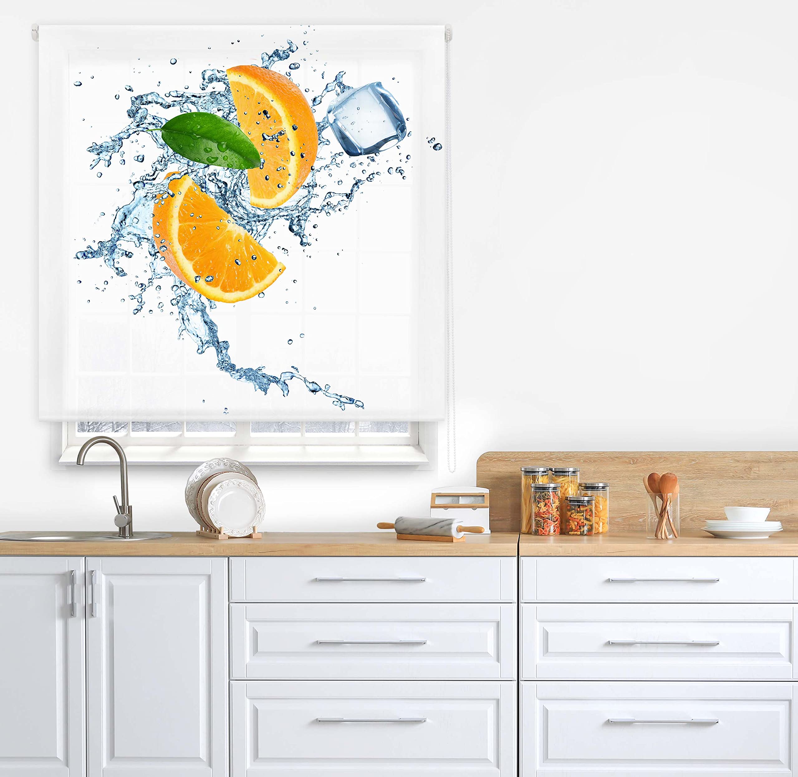 blindecor w-c-56290 Store Enrouleur translucide imprimé numérique 110 x 180 cm