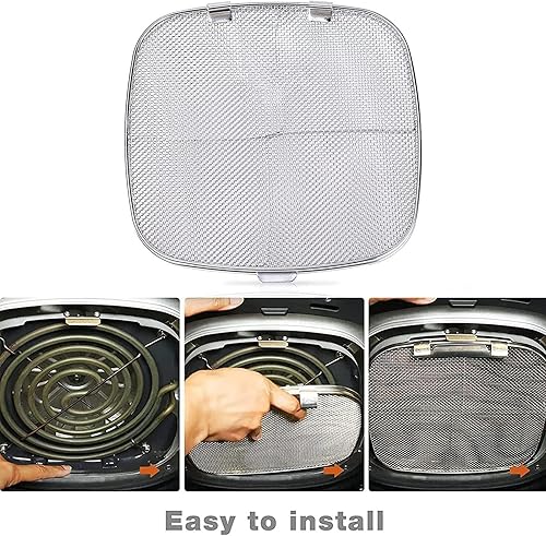 Miniatura 5 de Protector de salpicaduras de acero inoxidable para Ninjas Foodi AG301 pantalla de salpicaduras de malla fina para Ninja Foodi AG300 AG300C AG301C