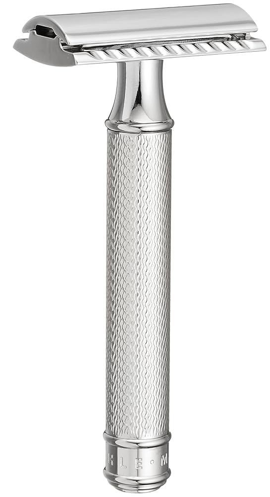 MOHLE ミューレ R89 メタル スタンド ボールセット 両刃剃刀 ミューレ TRADITONAL クラシックレイザー・スタンド付セット