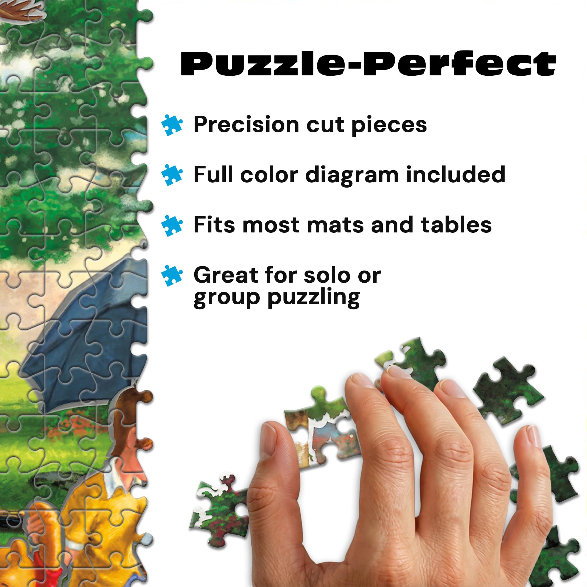 Buffalo Games Disney Winnie Puuh Puzzle, 500 Teile, Thomas Kinkade Studios Artwork, Silver Select Edition