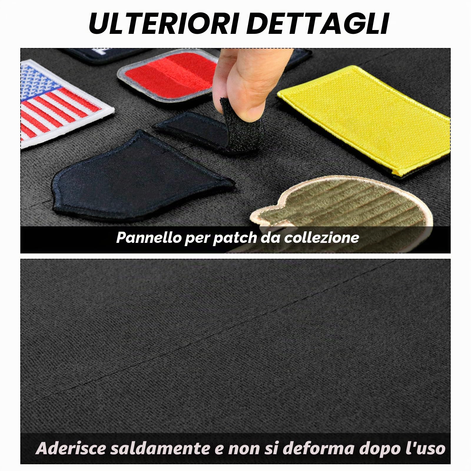 Tactical Military Patch Holder Board Hook & Loop Morale Patch Panel (108x70cm)