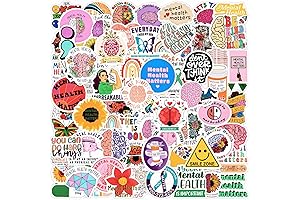 100Pcs Health Sticker, Awareness Materials for Mental Health, Ideal for Teens and Adults