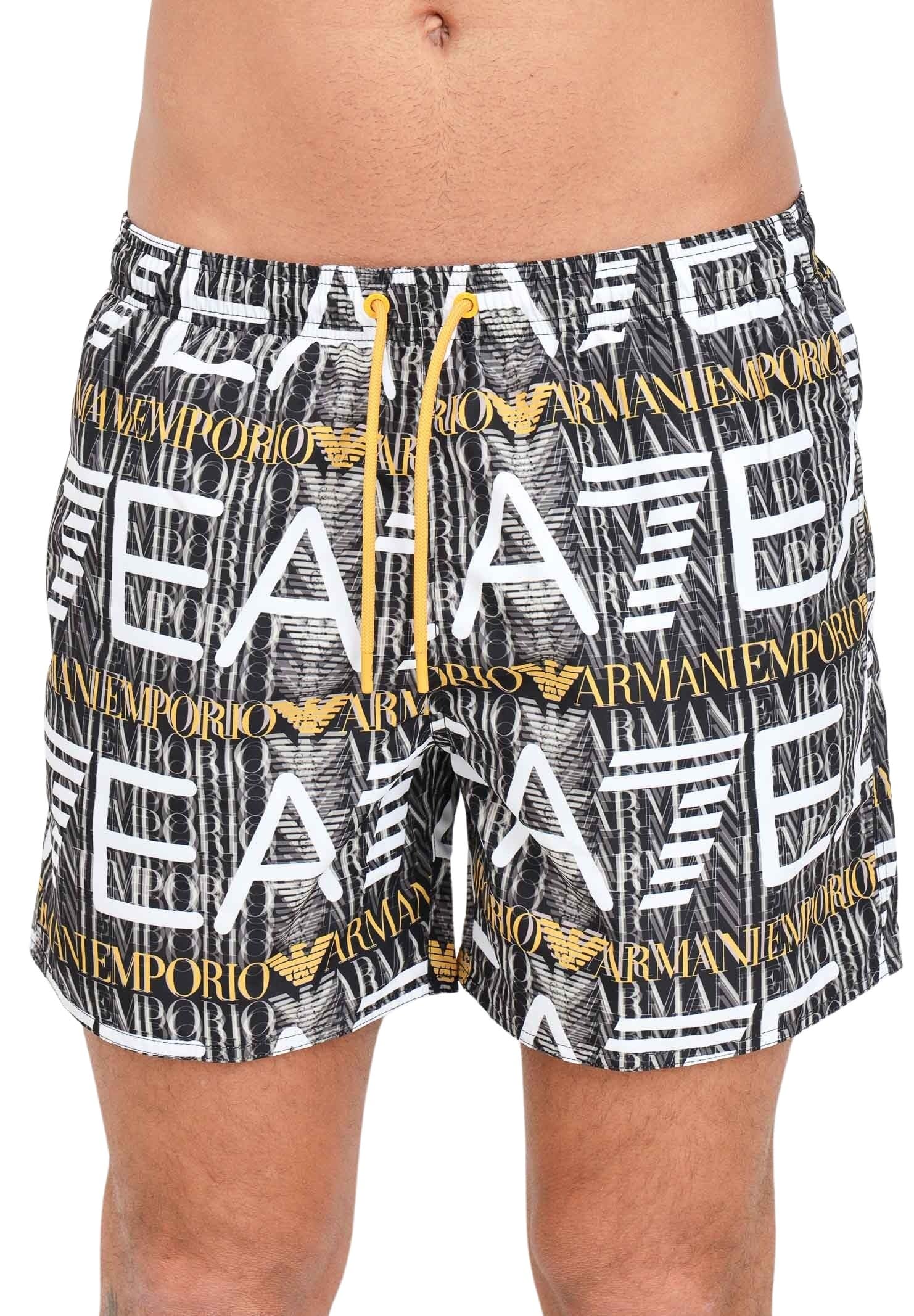 EA7 Maillots de bain chic en polyester pour vos vacances sur la Côte d'Azur