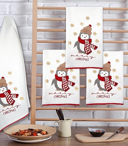 Bedding Craft Decoraciones navideñas, paño de cocina de Navidad, toallas de Navidad, toallas de Navidad, secado rápido, paños de té, toallas de