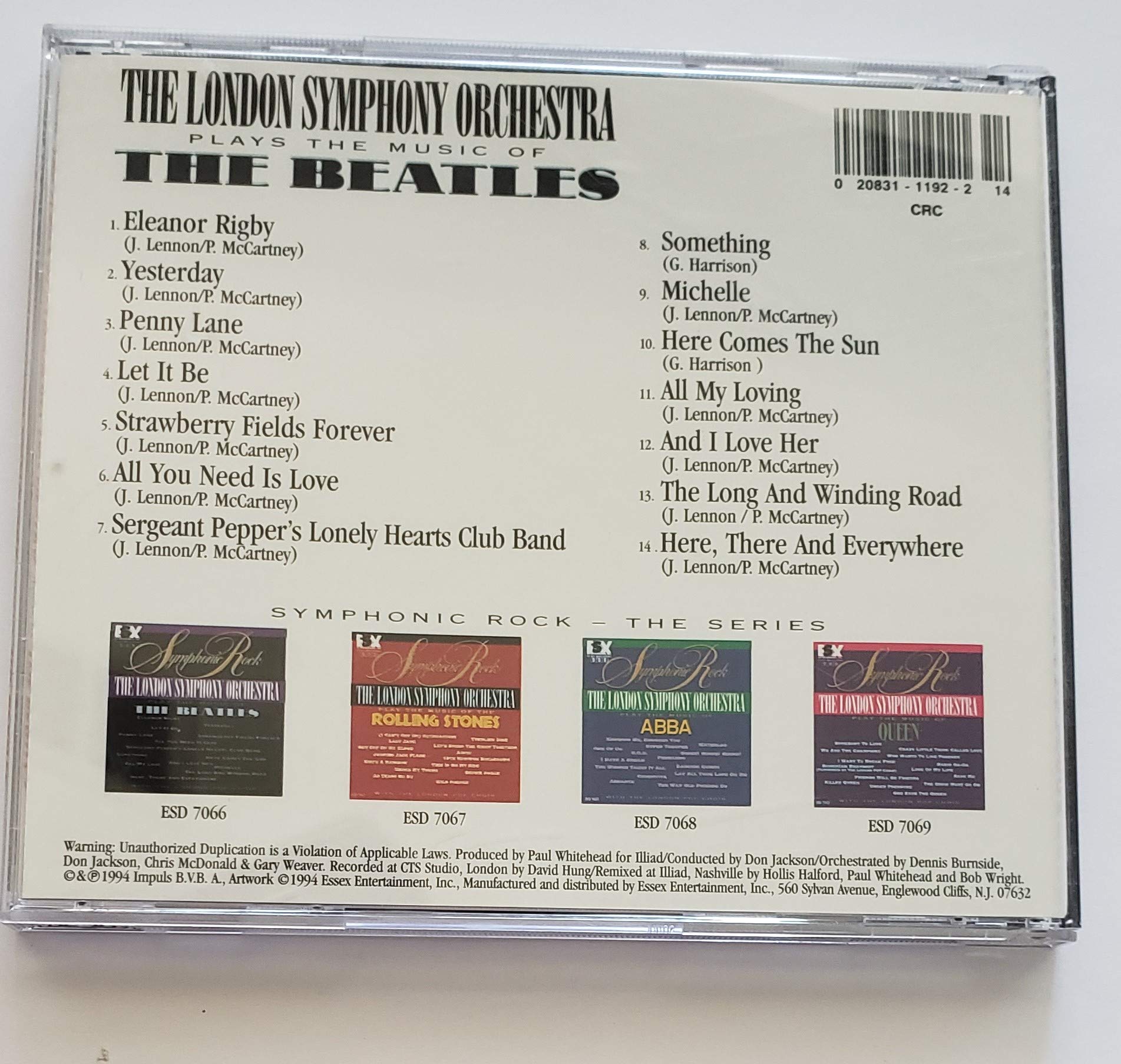 The London Symphony Orchestra Plays the Music of The Beatles [Symphonic Rock Series]