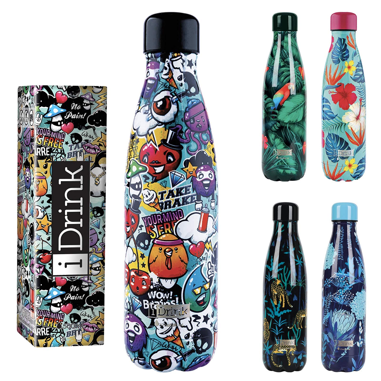 I-Drink Botella térmica Panda 750 ml, Metal — view 44