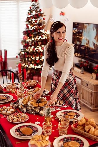 Miniatura 10 de Diademas de Navidad para mujer con purpurina para árbol de Navidad copo de nieve diadema de reno de cristal accesorios para el cabello