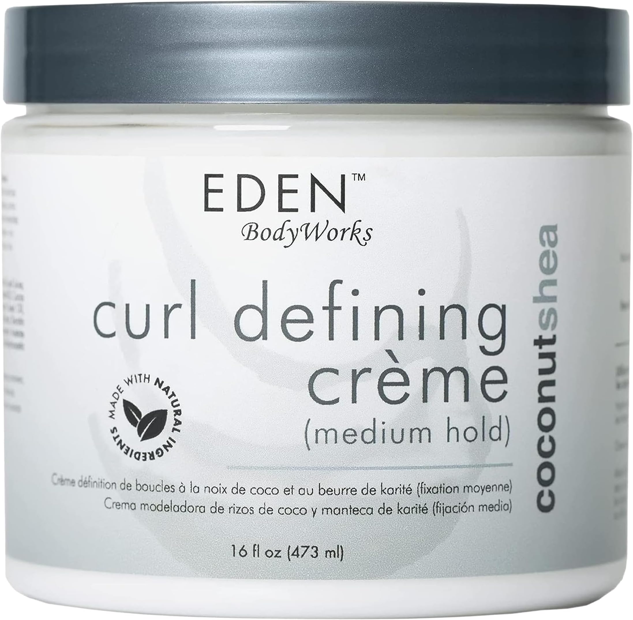 EDEN BodyWorks Coconut Shea Curl Defining Creme |16 oz | Moisturize Protect Against Humidity, Add Shine - Packaging May Vary
