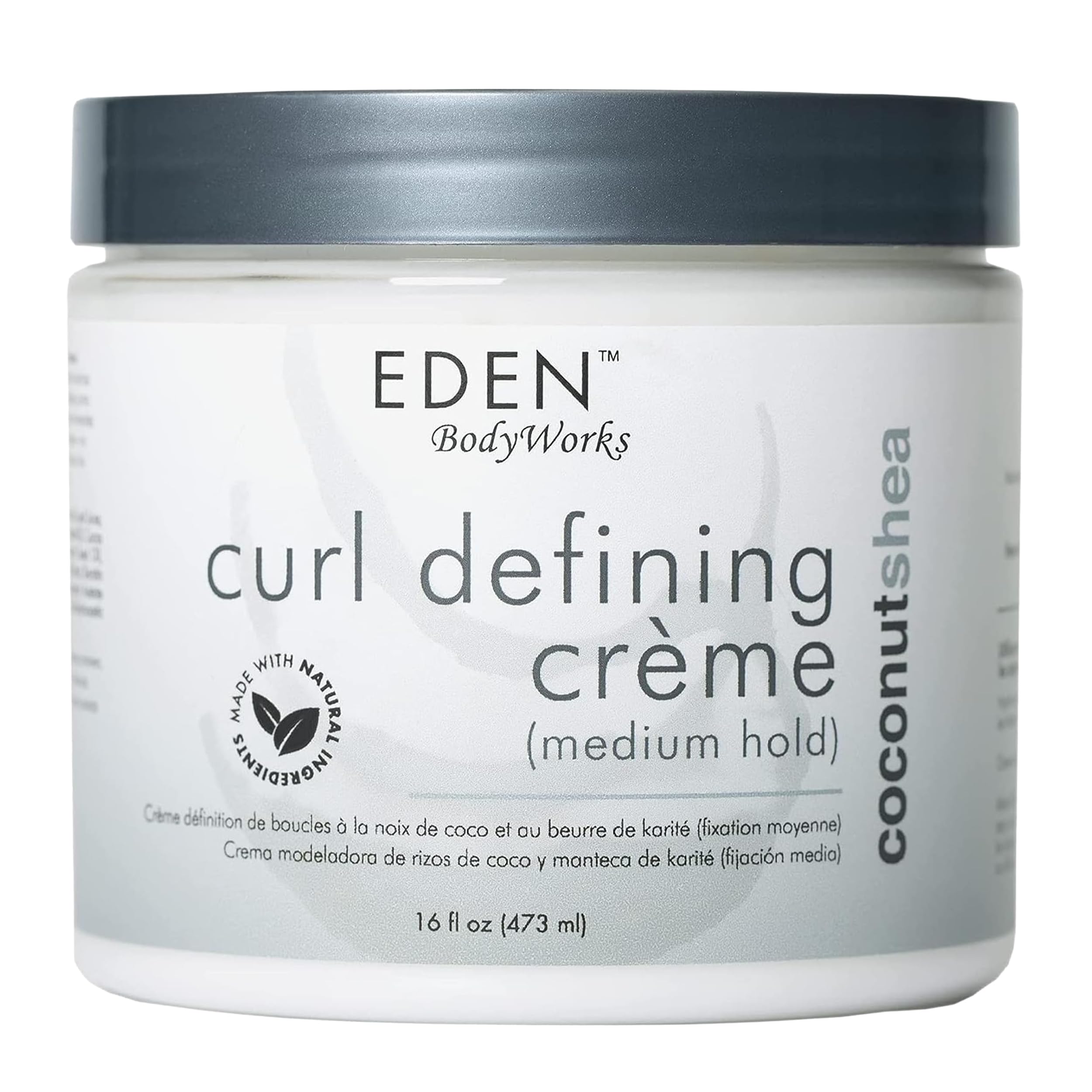 EDEN BodyWorks Coconut Shea Curl Defining Creme |16 oz | Moisturize Protect Against Humidity, Add Shine - Packaging May Vary