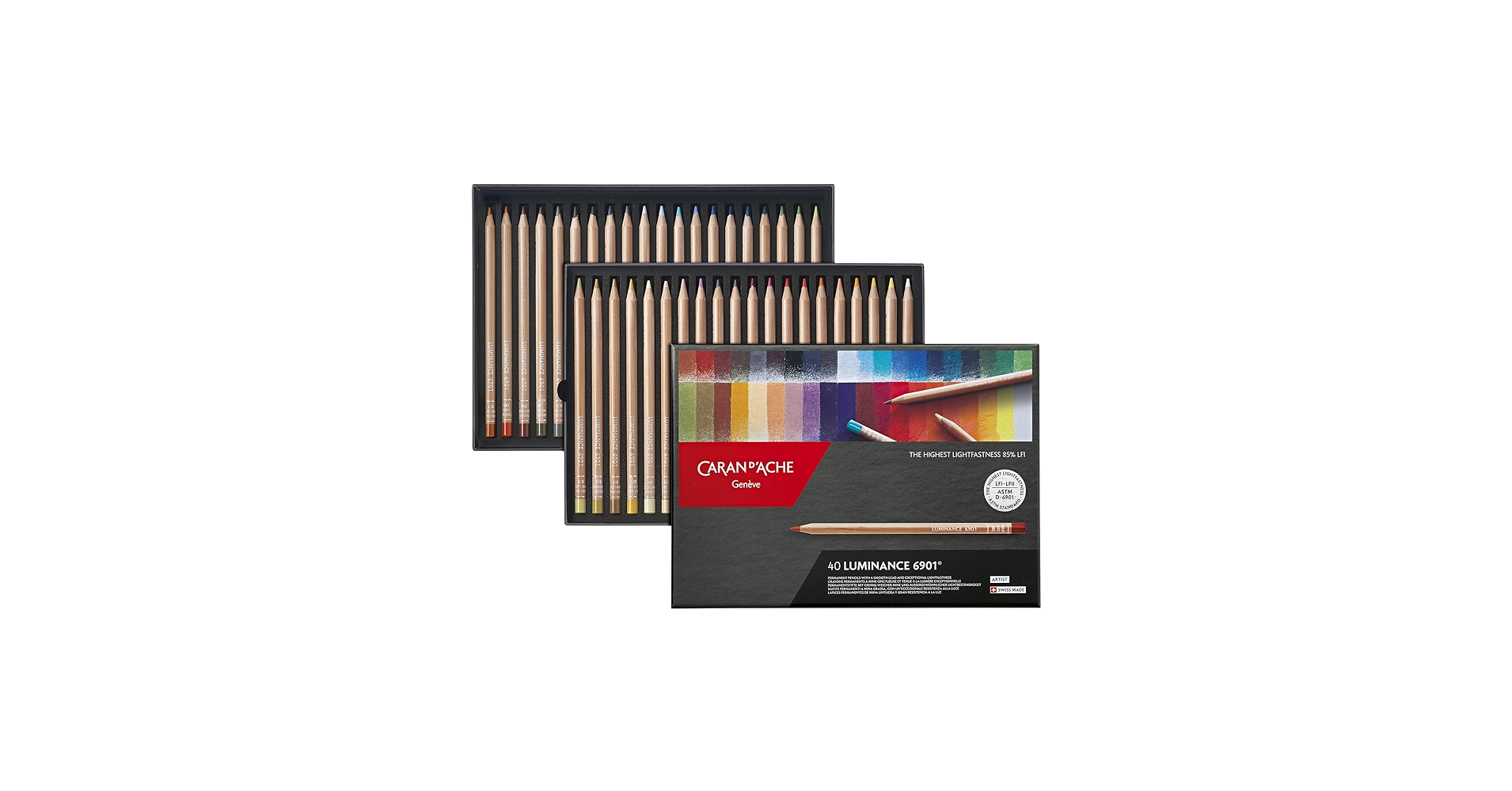 Amazon.com : Caran D'ache Luminance Colored Pencil Set of 40